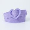 Fine 4Cmpp Grass Sweet Love Buckle Elastic Elastic Woven Belt Small Fragrant Decorative Dress Belt