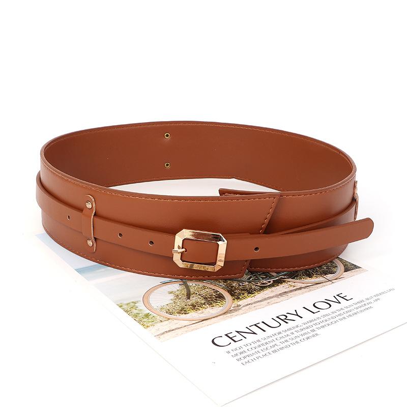 Women S Black Simple Wide Waist Belt For Dress And Shirt