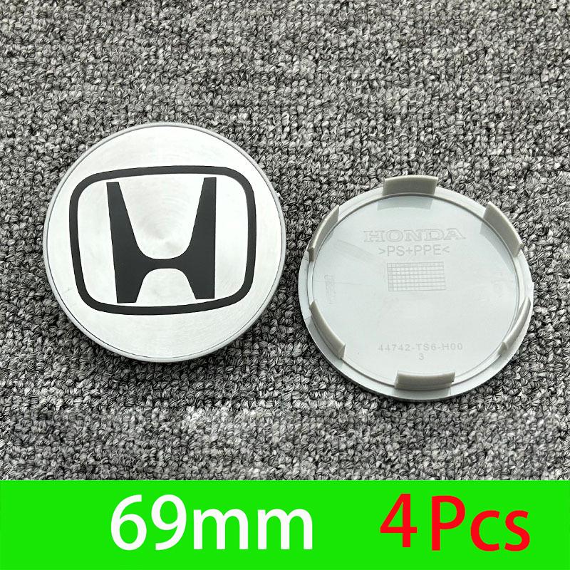 4Pcs Car Emblem Wheel Center Hub Cap Accessories For Honda Civic FIT Accord Prelude CRV 5th City CRZ CRX Jazz HRV Pilot Odyssey EFTXY1