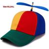 Rainbow Baseball Cap Funny Sun Cap Kids Boys Girls Snapback Hat