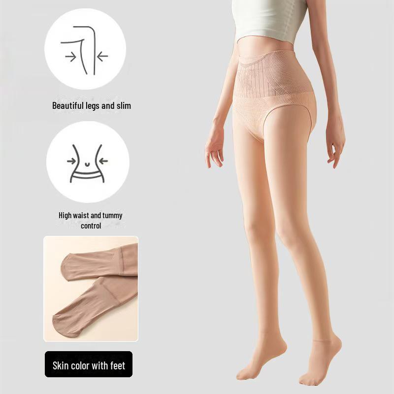 

«Леггинсы с высокой талией и цветочным принтом на осень/зиму с эффектом бархатных телесных колготок» 80g Spring/Autumn (20°C)