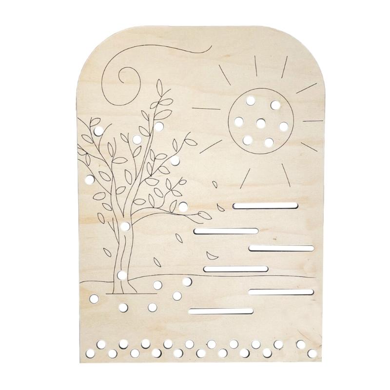 

Artistic Flower Arrangement Tray Hand Pick Florals Collector Board Wood Grass/Leaf Collection Board Home Decorations