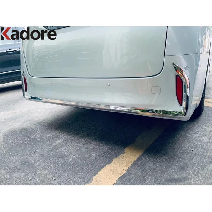 For Toyota Alphard Vellfire 2024 2025 2026 Steel Car Front Rear Bottom Bumper Cover Trim Fog Light Bezel Trims Accessories
