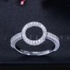 J0098 Micro-Set Zircon Ring, Simple Personalized Ring Hand Jewelry