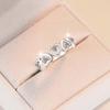 New S925 Sterling Silver Heart-shaped Moissanite Ring – High-End Fashion Jewelry