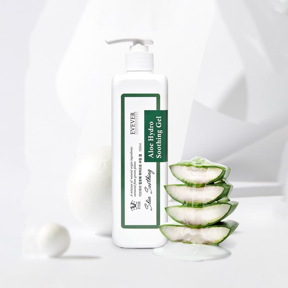 EVEVER 100% Aloe Vera Hydro Gel 500ml Soothing Moisturizing Gel For All Skin Types