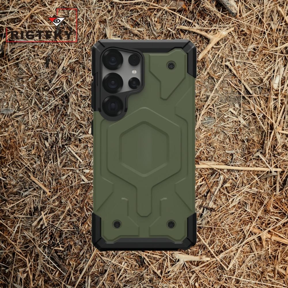 Luxury Heavy Shockproof Armor Phone Case for Samsung Galaxy S26 Ultra S25 S24 S23 Plus Magnetic for MagSafe Rugged Back Cover