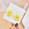 Women Dangle Earrings Yellow Metal Pendants Geometric Imitation Pearl Drop Earrings Korean Ear Jewelry pendientes