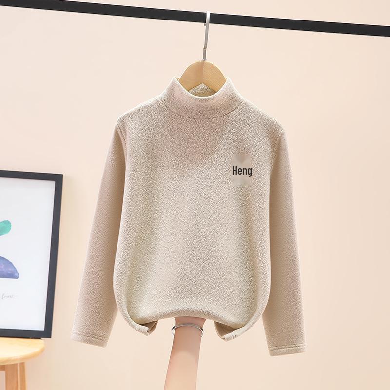 Chlapecká fleecem podšitá základní vrstva s polozvýšeným krkem pro podzim/zimu 2025