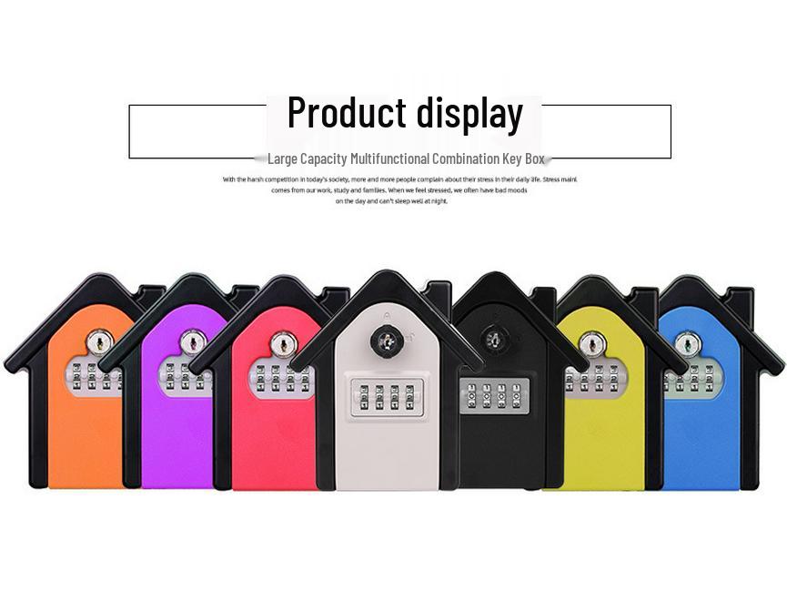 Wandmontierter Doppelzugriffs-Passwort-Schlüsselsafe: Diebstahlsichere Aufbewahrungsbox