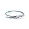Bracciale in Acciaio a Forma di H: Acciaio Inossidabile Regolabile, Oro 3D, Impermeabile, Resistente al Sudore, Design a Corda