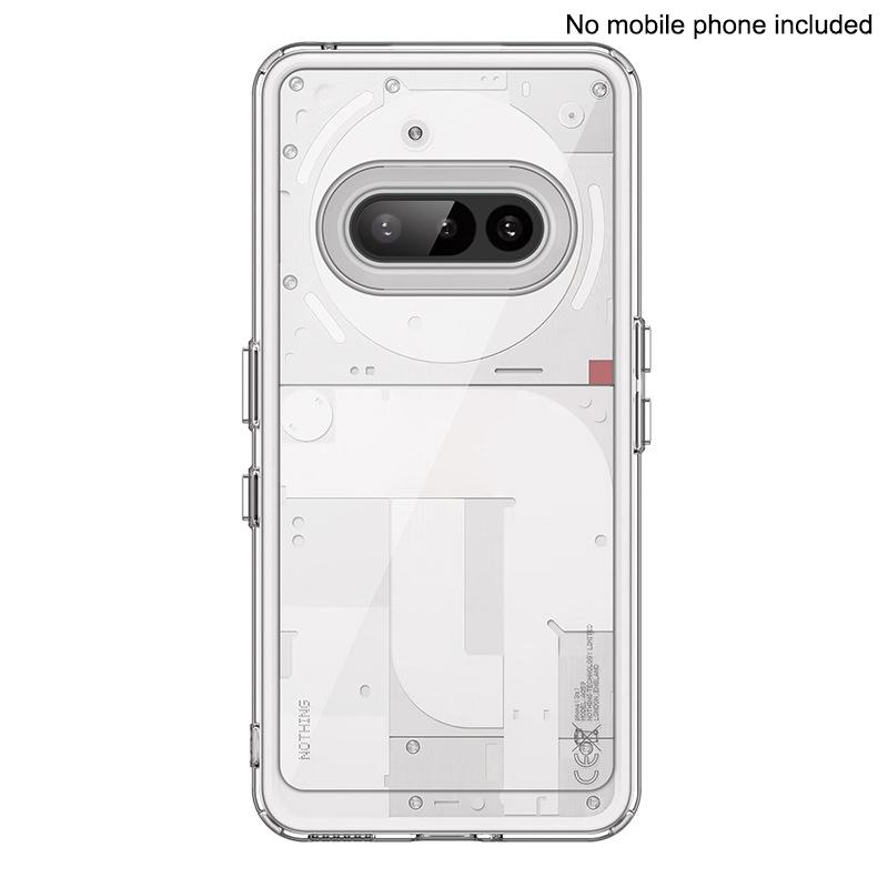 

For Nothing Phone 3A Case Cover Nothing Phone 3A Funda Coque Hard Translucent Soft Edge Back Case Nothing Phone 3A
