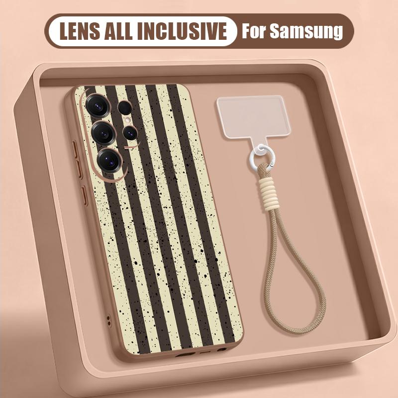 Rainbow Color Striped Case For Samsung S26 Ultra S25 FE S24 S24 Plus A57 A37 A17 A56 A36 A16 A55 A35 A15 A54 5G Hybrid Magnetic Matte Cover