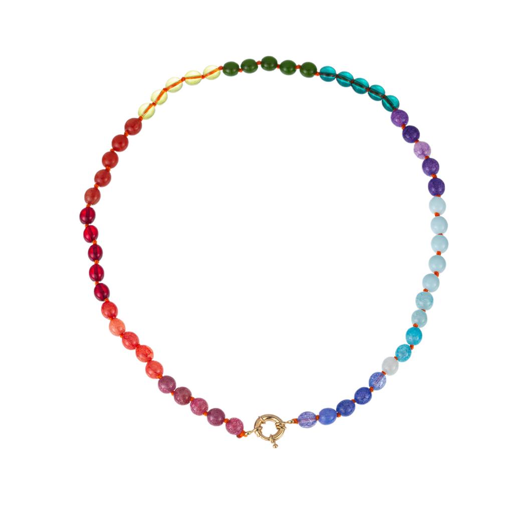 Yori Summer Candy-colored Fresh Handmade Beaded Necklace Jewelry Bijoux Gift Wholesale Autumn&Winter Style Stacking Jewelry