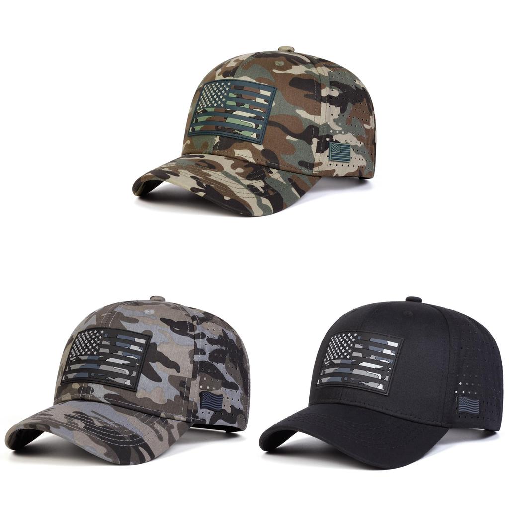 Baseball Cap American Flag Mesh Hat With Adjustable Fit For Summer Casual Wear