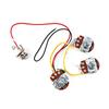 2V 1T Wiring Kit, 3 Way A250K Wiring Harness Prewired Guitar Wiring Hareness for Electric Guitar Bass Repair Replacement