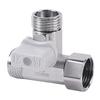 Tee Stop Valve Zinc Alloy Angle T Adapter for Kitchen and Bathroom Water Supply with Application for Bidet Toilet Tank Sprayer