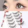 Lashie - Set of 5 Pairs: Spikey Clear Band False Eyelashes