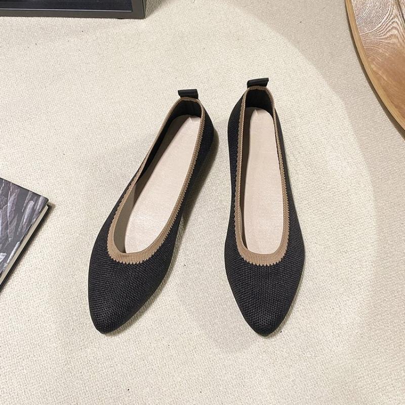 Trendy Casual Single Shoes 2024 New Color Blocked Mesh Breathable Women's Foot on Daily Versatile Flat Shoes Zapatos De Mujer