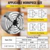K72-125 5 Inch Lathe Chuck Independent Reversible Jaw 125MM Metal Turning Machine Accessories for Mini Metal Lathe Machine 4 Jaw Lathe Chuck