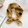 Women's Spring & Autumn Cotton-Linen Silk Square Scarf - Korean Style, Versatile Fashion Accessory & Hair Band