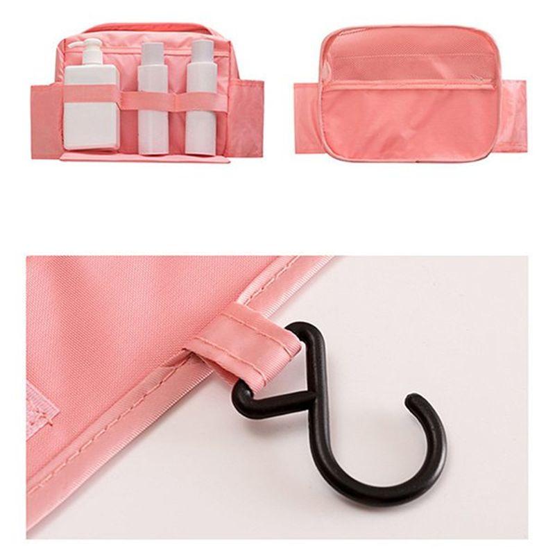 M-Modern-Hanging Toiletry Bag, Toiletry Bag, Waterproof Large Capacity Travel Size Toiletries, Makeup Organizer Bag Durable Pink