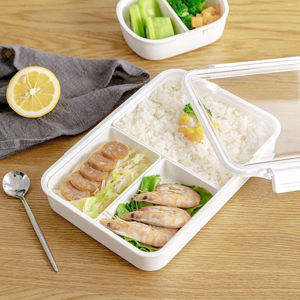 Fresh Case Heat-resistant Lunch Box Leakproof Divided Compartment Fruit Storage Box Refrigeratable Portable Sealing Box Picnic