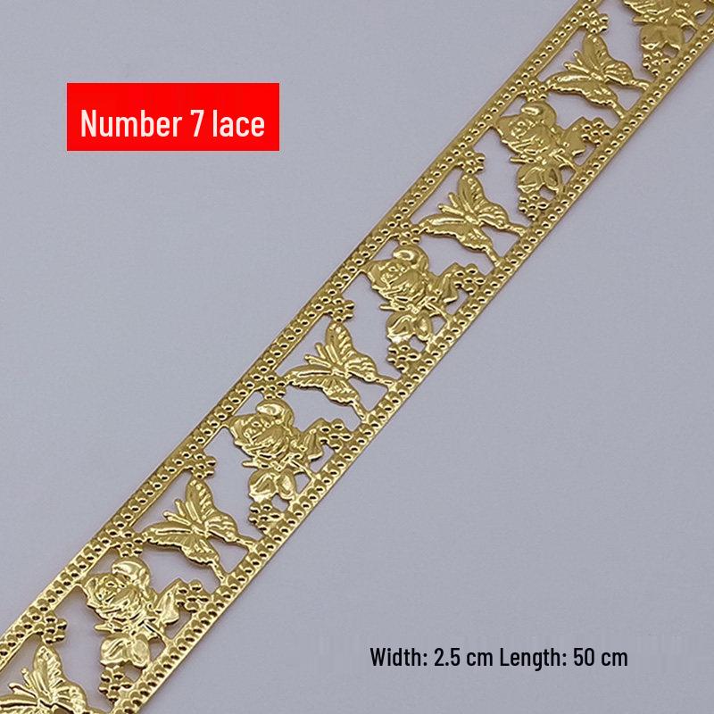 Decorative Wrought Iron Lace Strips In Gold & Silver for Photo Frames
