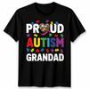 Proud Autism Grandad Matching Family Autism Awareness Day Unisex Tshirt