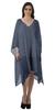 Moomaya Georgette Short Caftan Midi Dress Beach Swimwear Cover up Womens
