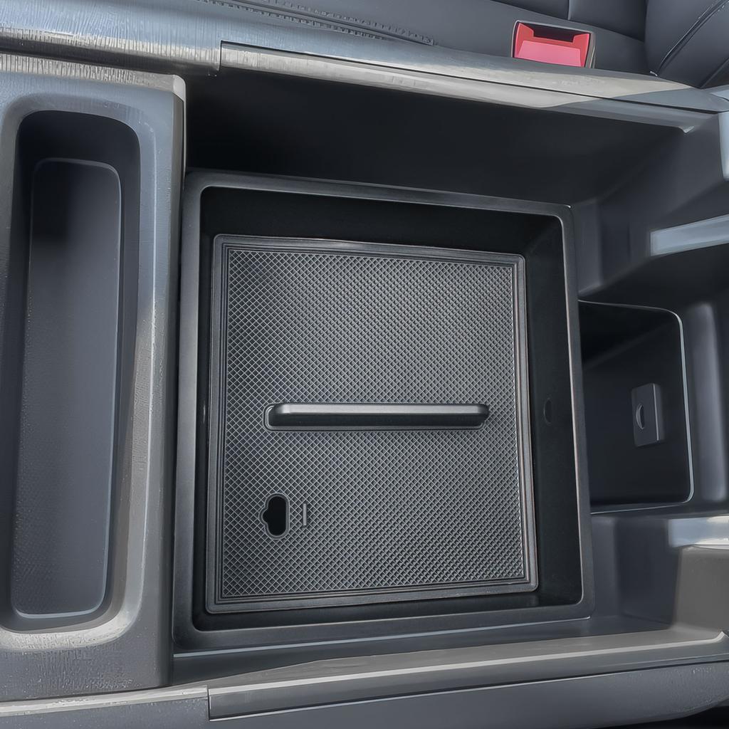 Center Console Organizer for 2025-2025 Chevy Silverado EV Work Truck (WT)/RST First Edition/LT Armrest Storage Box Accessories