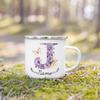 Personalisierte Tasse Floraler Initialen Name Tasse Individuelle Kaffee Heißschokolade Tassen Hochzeit Geburtstag Muttertag Weihnachten Geschenke für Sie