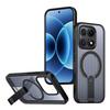 KEYSION Hollow Heat Dissipation Magnetic Case for MagSafe for Xiaomi 17 Cooling Hide Stand Shockproof Phone Cover for Xiaomi 17
