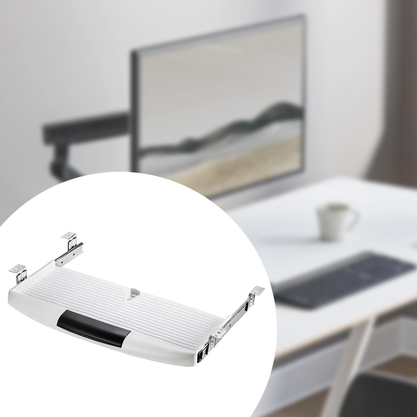 

Эргономичная подставка для клавиатуры для стола - плавно выдвижной ящик для домашнего офиса белый