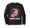 Vivacious Vulpine Retro Cute Fox Design Long Sleeve T-Shirt
