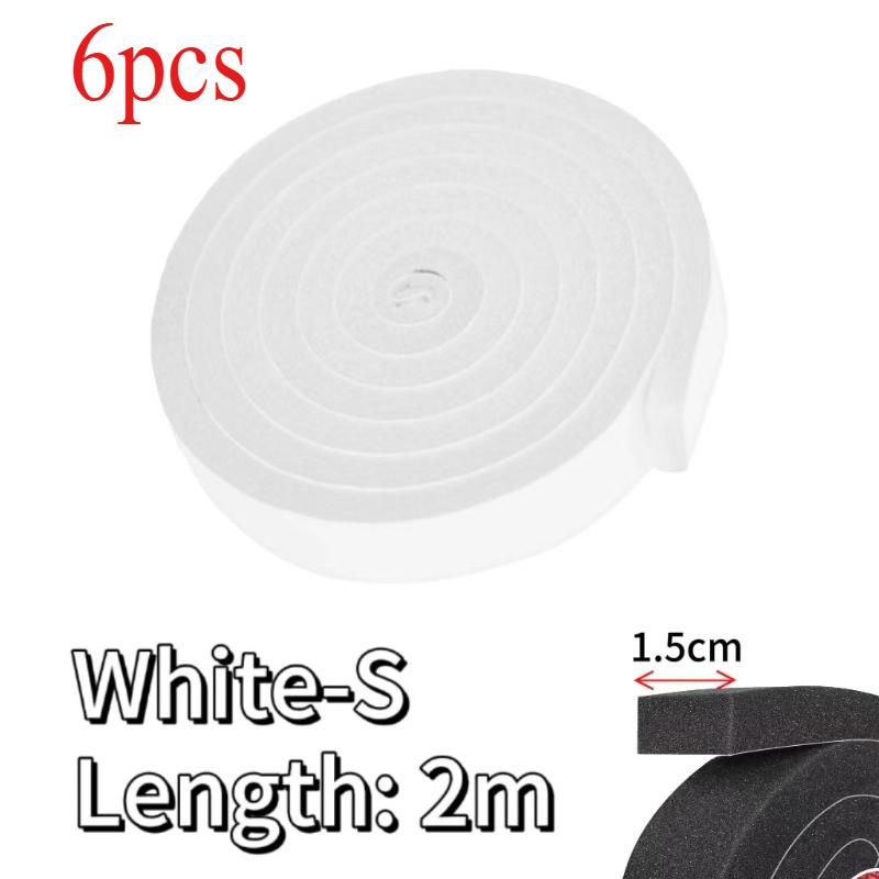 1-10Rolls Door Window Sealing Strip Self-Adhesive Sponge Foam Soundproof Tape Windproof Dustproof Door and Window Gap Seal Strip