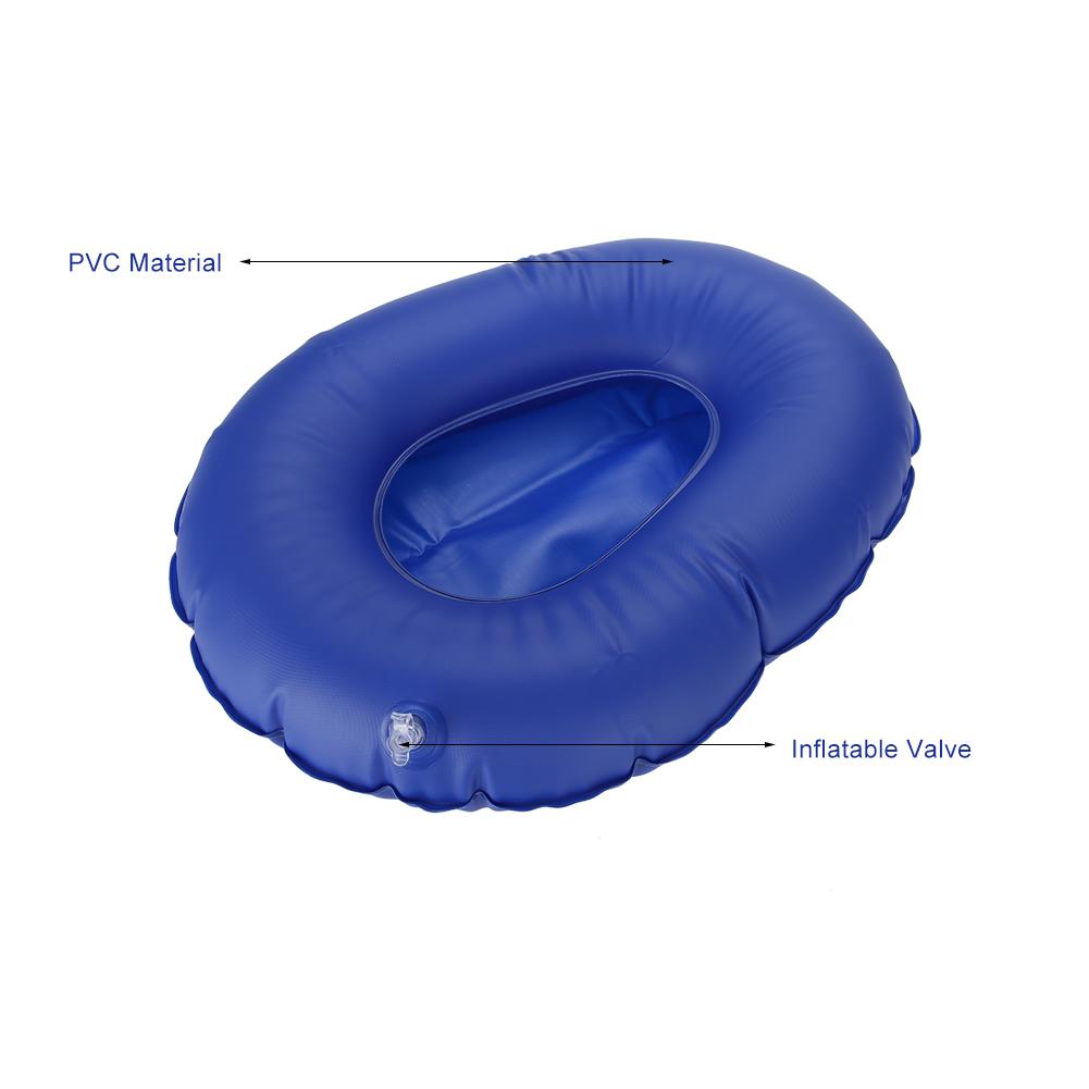 Professioanl Air Inflation Blue Seat Cushion Portative Chair Cushion  Foldable Back Cushion