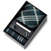 Men'S Tie Net Color Striped Jacquard Yarn Business Professional Tie Set Men'S Gift Box
