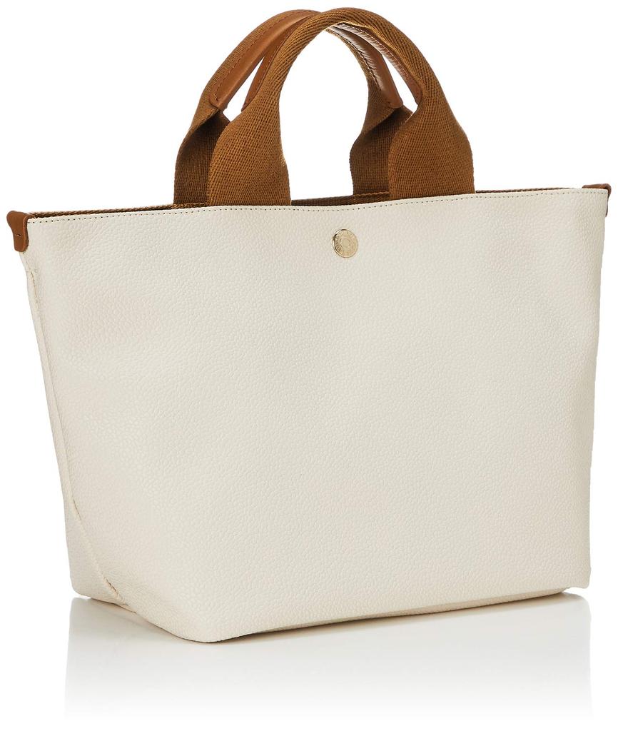 Scotch Grain Neo Leather Tote Bag Plain BREATH Cream [Topkapi] Women's