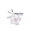 Pink Cherry Blossom Women's Open Ring - Unique Design, Fragrant Style, Internet Celebrity Inspired