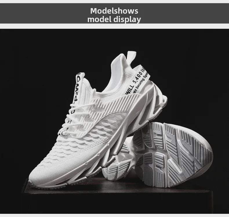 Zapatos Casuales de Moda para Hombre Otoño 2025 Transpirables Tejido Volador Estilo Blade