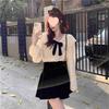 Women's Plus Size Doll Collar Long Sleeve Shirt with Bow Knot, Stylish Spring/Autumn 2025 Design