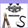Halloween Kostuum Accessoires Kat Meisje Masker Met Kant en Oren Voor Themafeesten