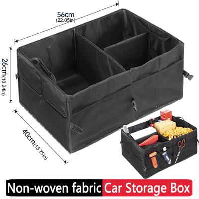 Kofferraumbox für Auto, LKW, SUV, große Kapazität, faltbarer Container-Organizer, zusammenklappbare Kofferraum-Aufbewahrungsbox mit mehreren Fächern