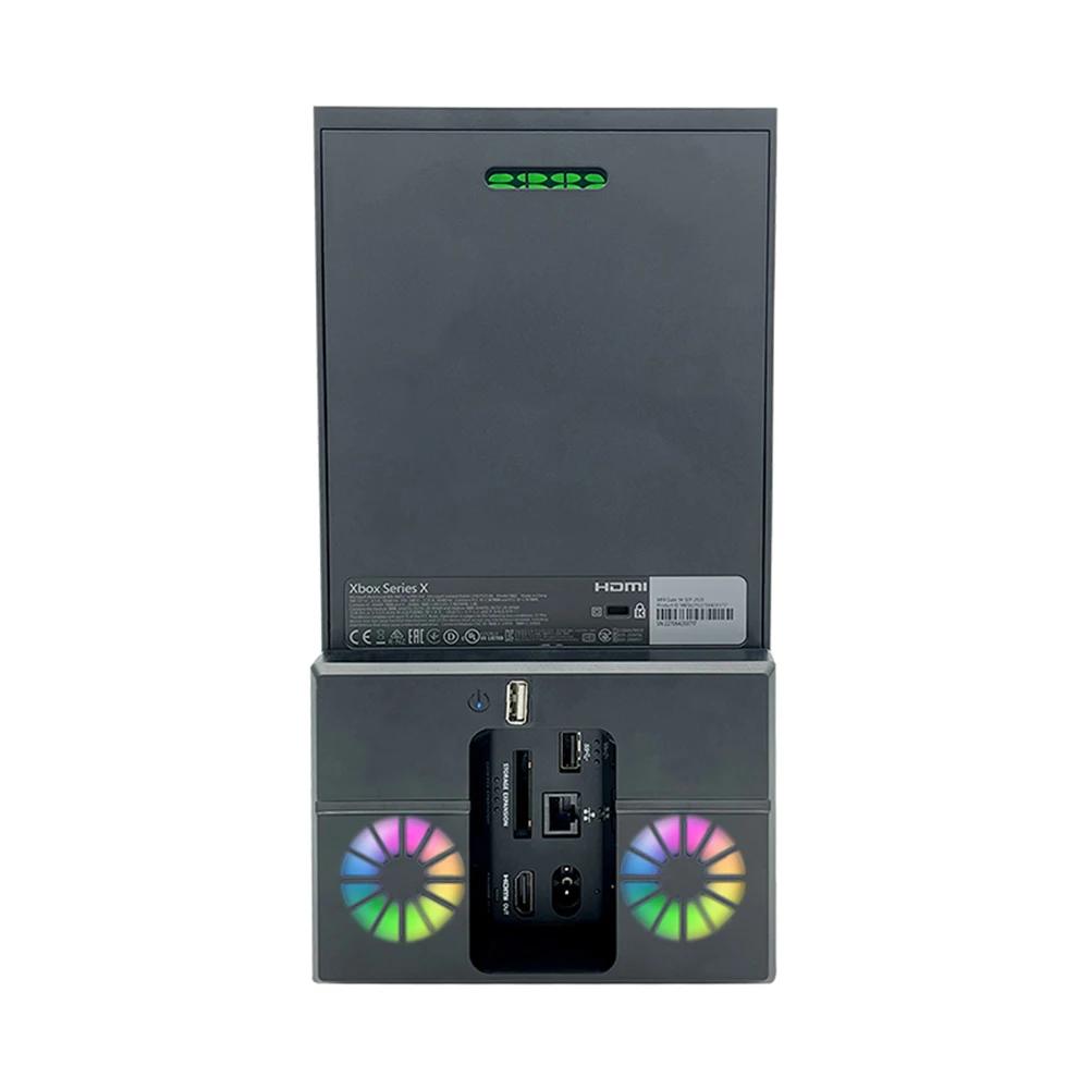 For Xbox Series X Console Cooling Fan Dock Station Slim Vertical Stand Host Side Radiator Usb Game Cooler For Xbox game Console