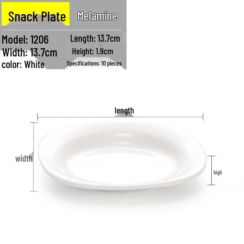 Chinese Style Melamine 3-Compartment Snack Dishes