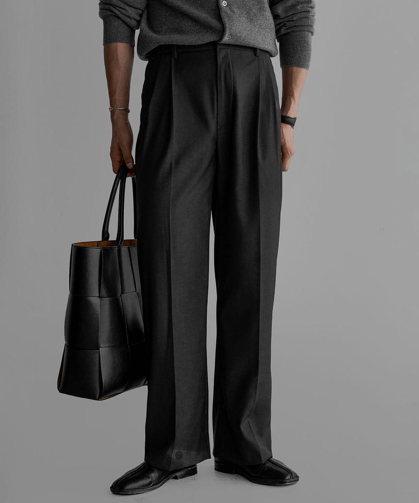 Baulopeulodeogteu Tr Tabe Wide Slacks [Charcoal]