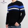 Einfacher Rundhals-Wollpullover für Herren, Business Casual