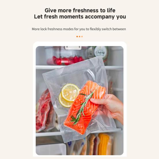Vacuum Sealer Machine with Vacuum Seal Bags 62kPa Suction Power Easy to Operate Compact Automatic Sealing Machine Bag Sealer
