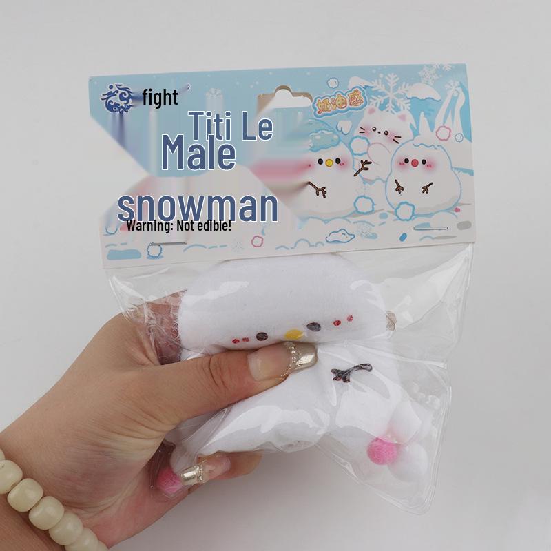 Creative Snowman Slime Squeeze Toy - Slow Rebound, Stress-Relief Gift for Kids